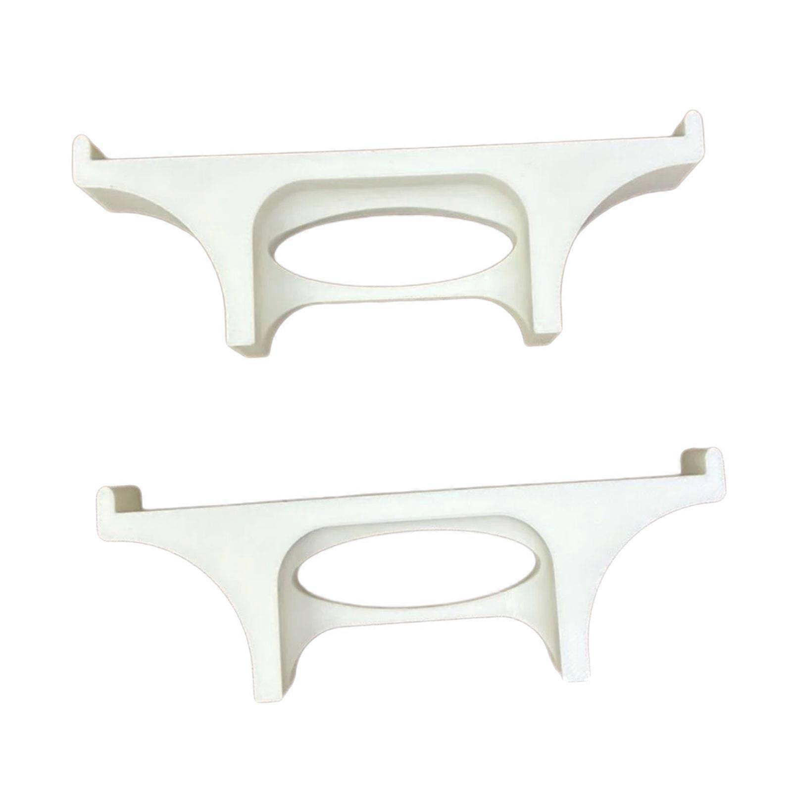 Universal Soundbar Mounting Brackets Plastic Elevator Stand For Secure Placement And Height Adjustment  White