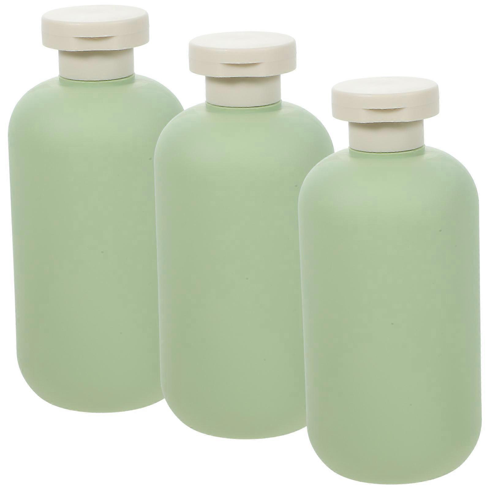Shampoo Bottle Sub Containers for Home Use 3Pcs Green Refillable Pack
