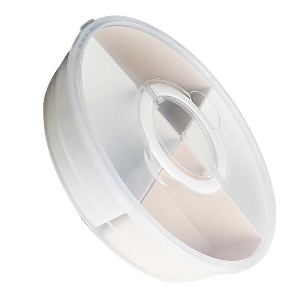 Multi-Grid Candy Plate White for Snack Serving 2Pcs Use