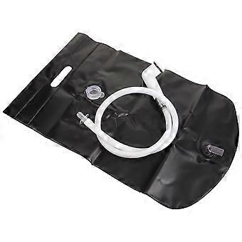 Tragbare Duschtasche für Camping, aus robustem, schwarzem PVC-Material