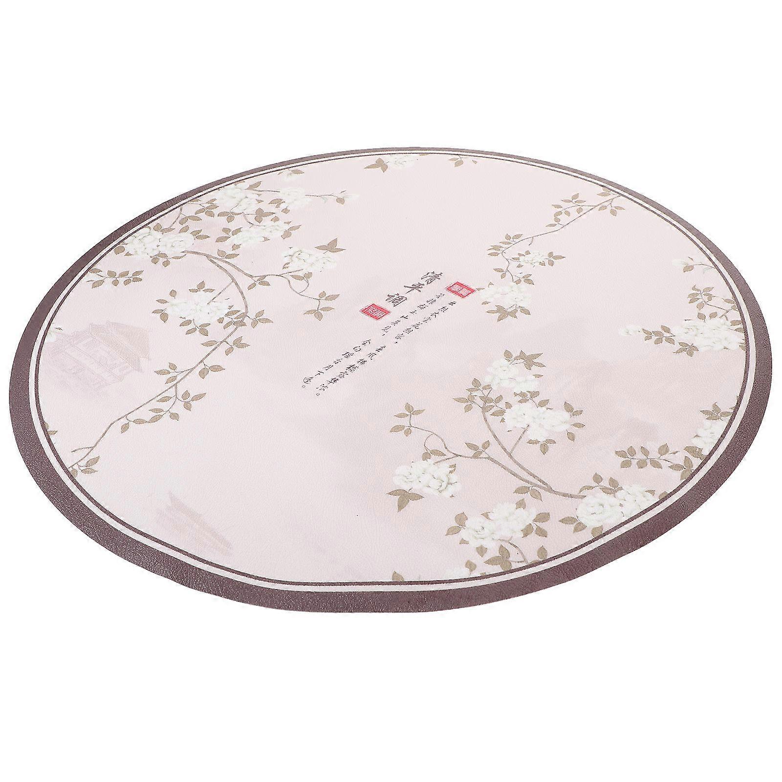 Multi Color Tablecloth Round Table Cover for Dining 4Pcs Protective Set