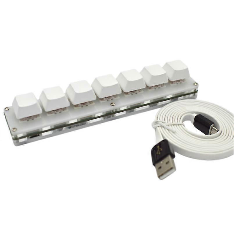 Mini 7 Key Mechanical Keyboard USB Wired Custom Macro Hotkey for OSU Office Work
