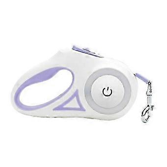 Telescopic Dog Leash Retractable Purple Durable Controllable Pet Lead 3m 5m