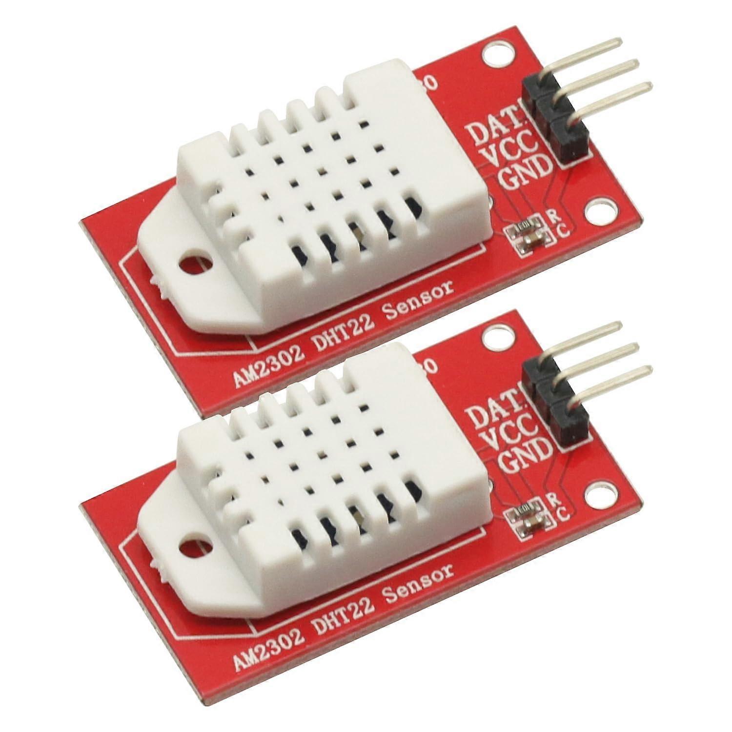 2 Pcs AM2302 DHT22 Digital Temperature and Humidity Sensor Module 5V Single Bus Interface for arduino,Temperature Humidity Sensor