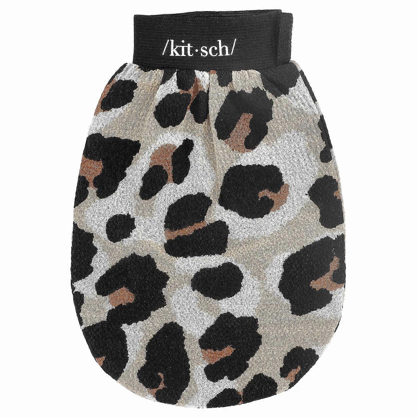 Kitsch, Exfoliating Glove, Leopard, 1 Glove, 2-Pack