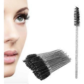 Mascara-Bürsten, Mascara-Bürsten mit spiralförmigem Bürstenkopf für den Heimgebrauch (schwarz)