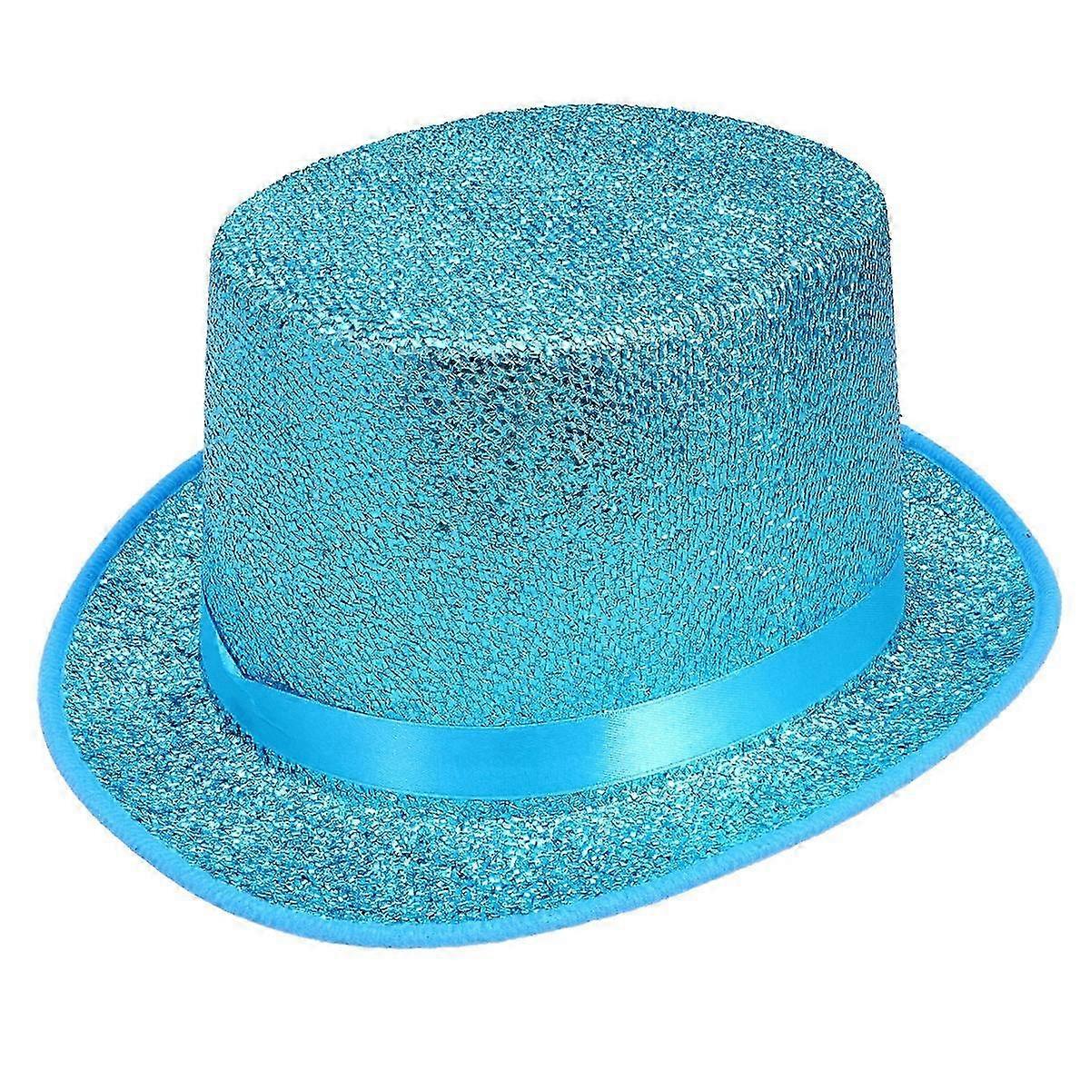 Blue Party Hat Performance Glitter Hat compatible with1 Party Use