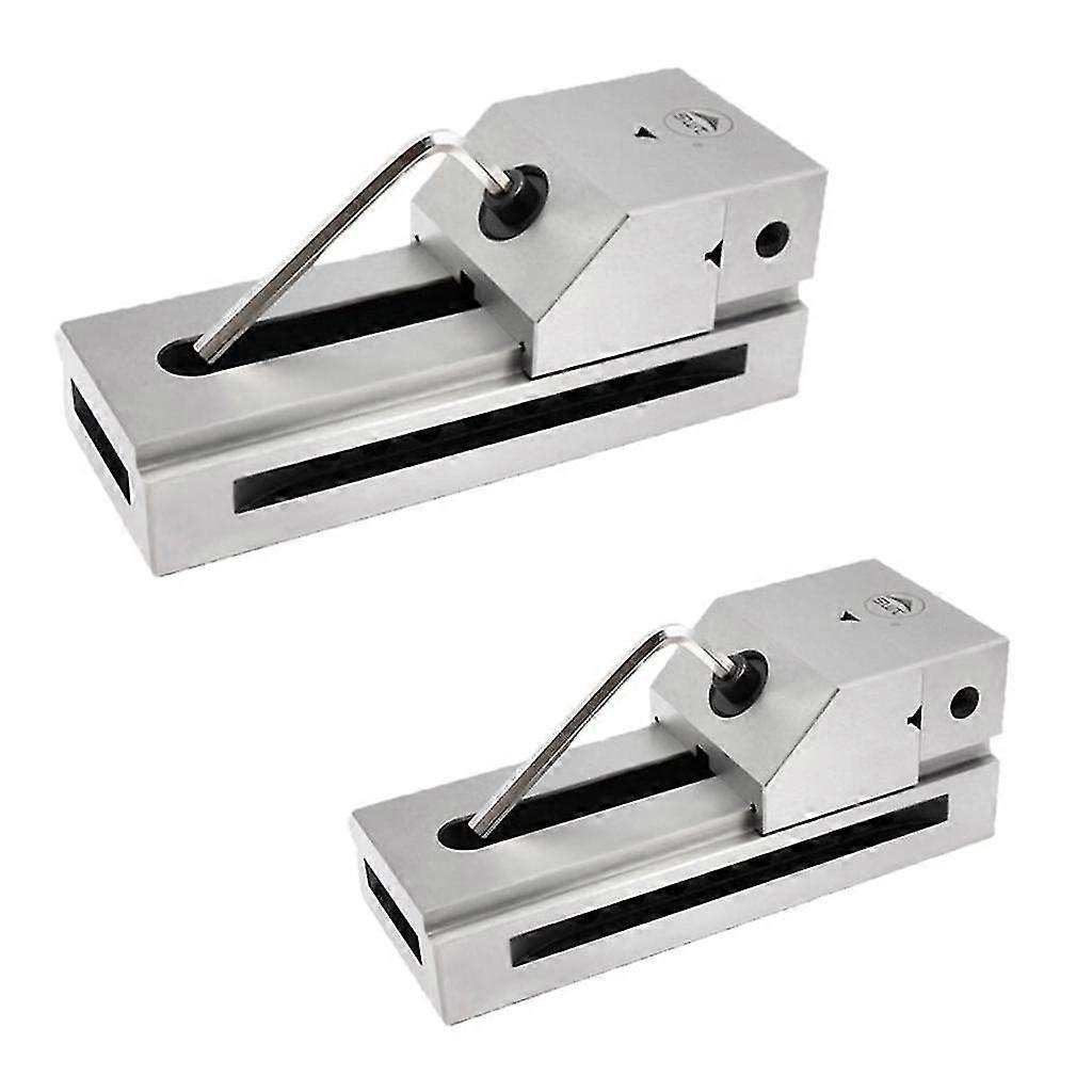 1.5 inch+2 inch Precision Grinding Toolmaker Screwless Vise, 2 Pack