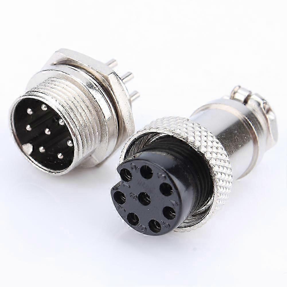 GX16 8Pins Screw Type Aviation Plug Socket Connector