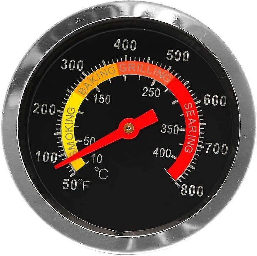 Rustfritt Stål Bbq Grill Røyker Grill Termometer Temperatur