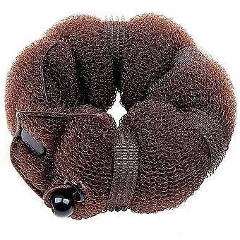 2 Pcs Hair Bun Maker Magic Hair Styling Tool (marron)