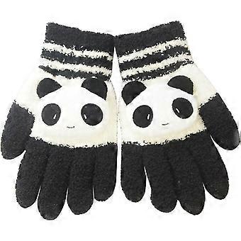 Liying Cute Cartoon Touch Screen Gloves Women's Gloves Warm Gloves Girls Women's Christmas Gifts Birthday Gifts, etc. (Black and White Cat)