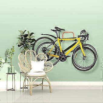 Bicycle wall bracket for 2 bicycles