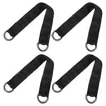 4 cinghie di collegamento per altalena da esterno in nylon resistente, facili da installare, per altalena da albero e attrezzatura da palestra.