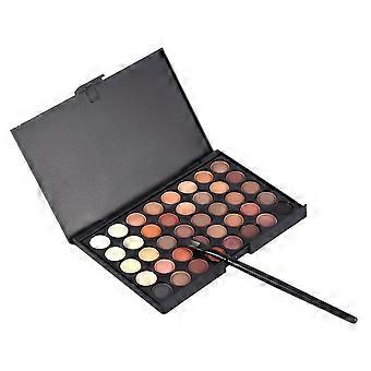 Palette de fards paupires matten en cosmetica, ensemble van 40 sprankelende kleuren met pinceau (n 1)