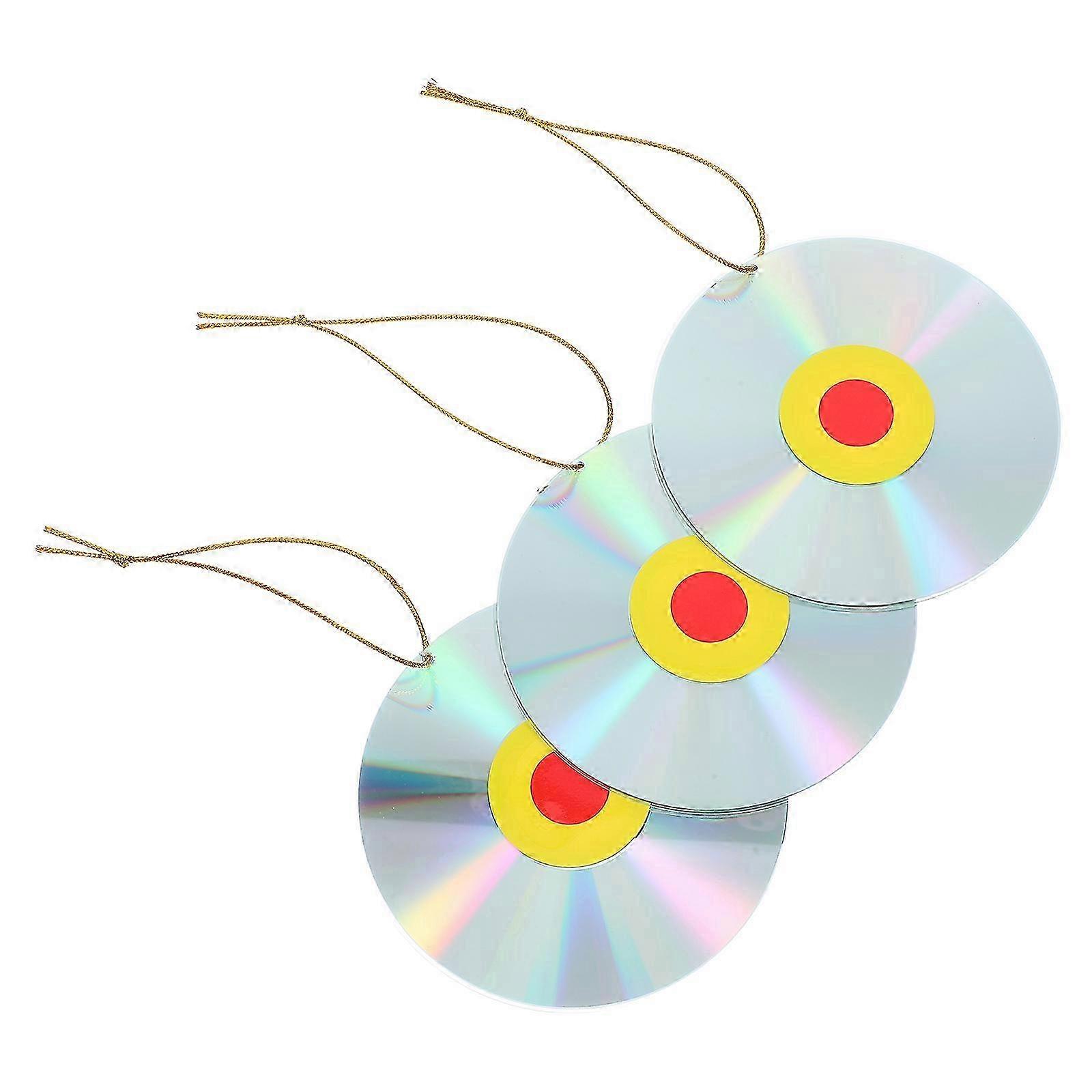 3Pcs Bird Discs for Scare Reflective Plastic Material