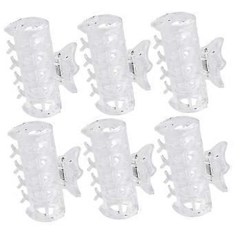 6-Pack Heat-Resistant Hot Roller Clips: Secure Grip for Effortless Waves & Curls Styling