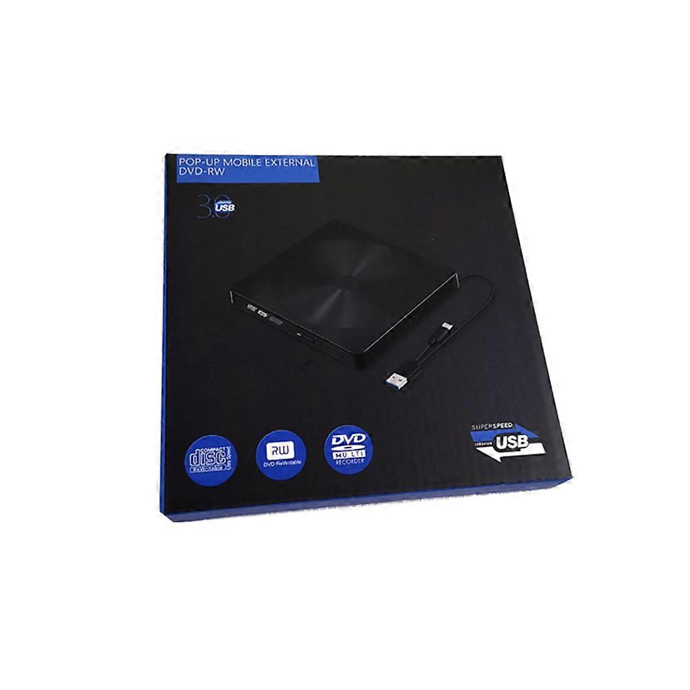 TypeC Disc-carving Machine Multi-function Notebook External Dvd Drive Usb External Opitical Drive External CD Drive (Black)