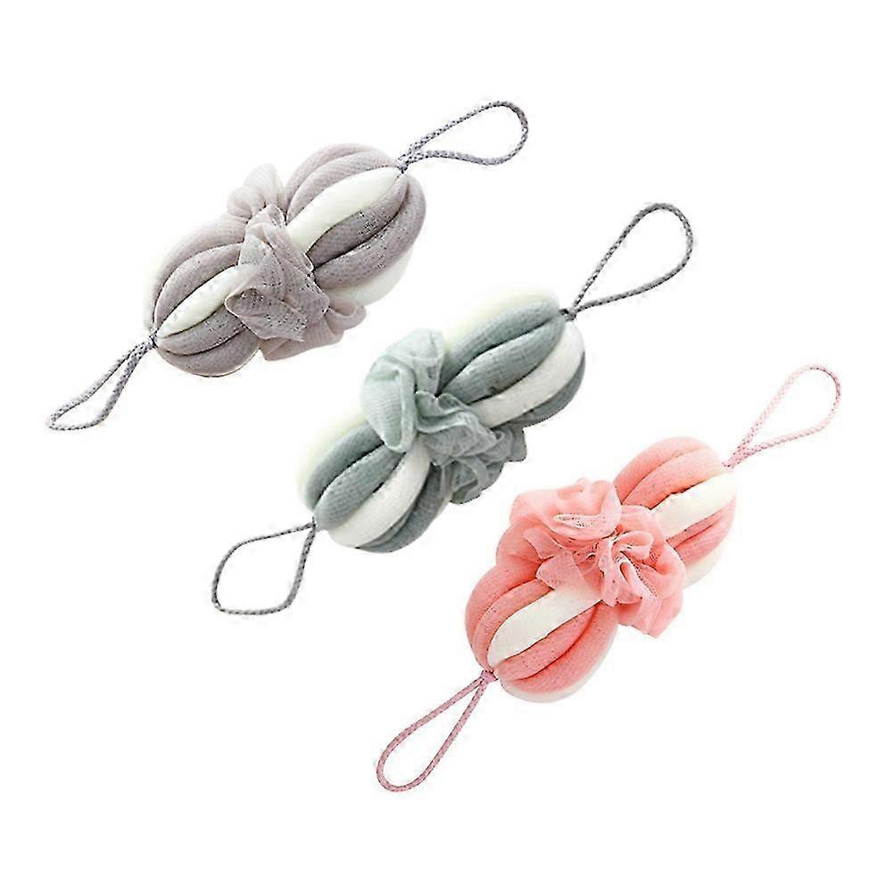 Shower Ball Long Bath Ball for Shower Use 6Pcs Assorted Bubble Net