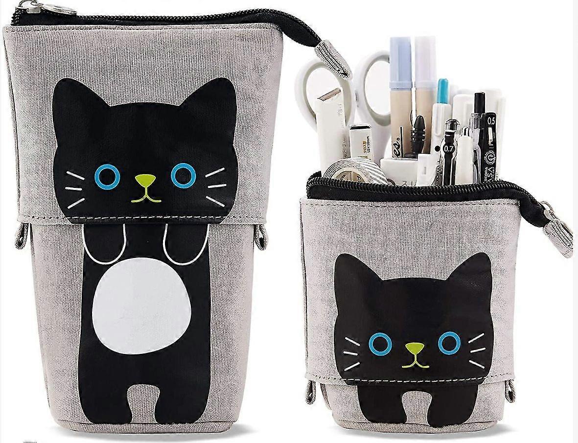 Cute Functional Retractable Pencil Pouch For School Work Travel