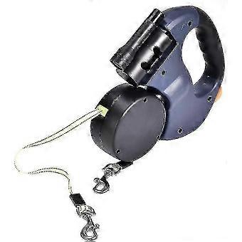 Double Retractable Dog Leash Dual Doggie Pet Leash Dog Leash Automatic Dog Retractabash Rope Retractabash With Dog Waste Dispenser And Flash s20241224