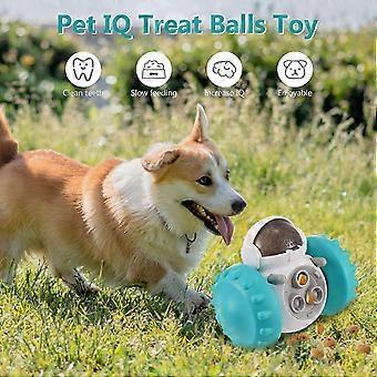 Feeding & Chew Training Interactive Dog Puzzle Feeder Giggle Ball for Medium Dogs & Puppies, Indestructible Toy (Blue)