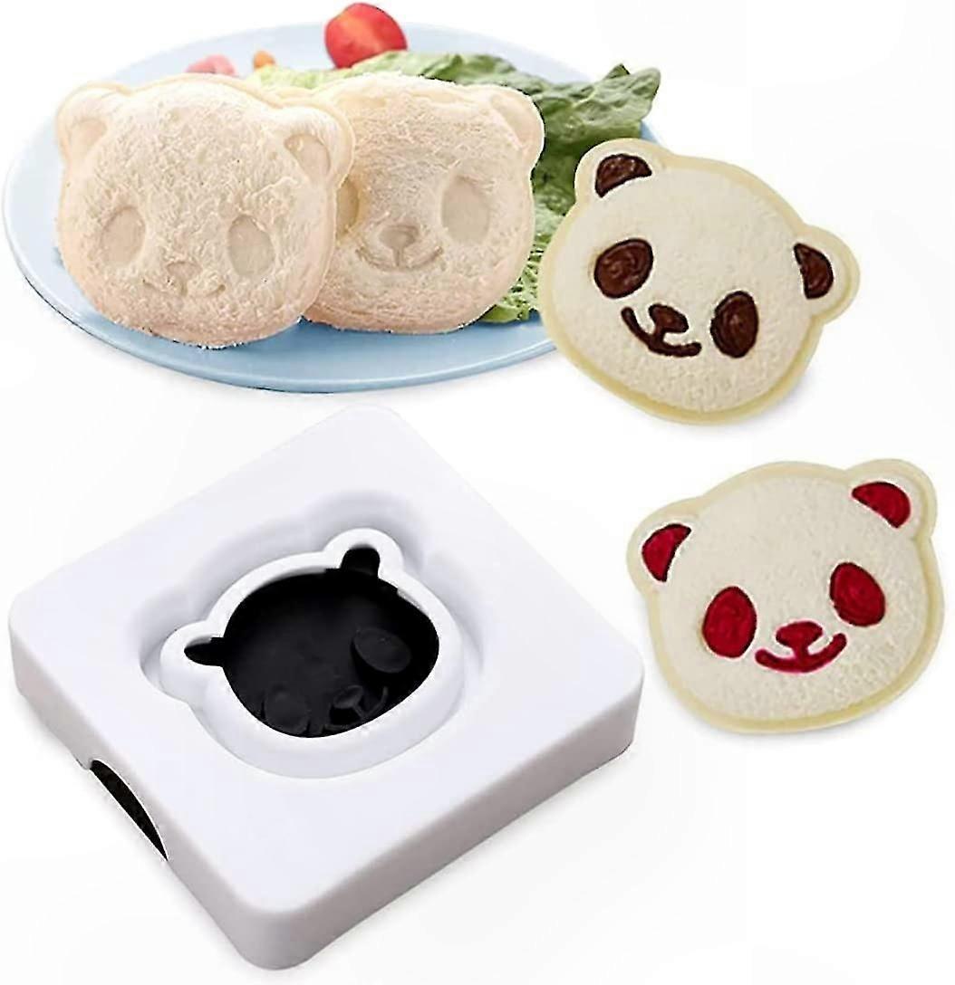 Panda-Shaped Sandwich Maker with Toasting Function for Pocket Bread and Loaf Mold Creation
