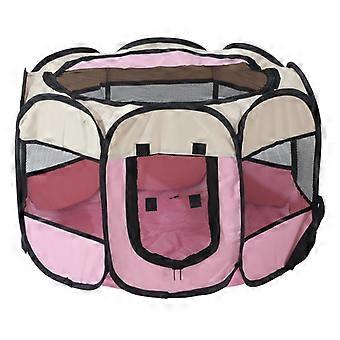 Elosung Pet Playpen With Oxford Cloth Foldable Octagon Dog & Cat Tent Indoor Outdoor Use Size 74*74*43Cm Fences & Pens