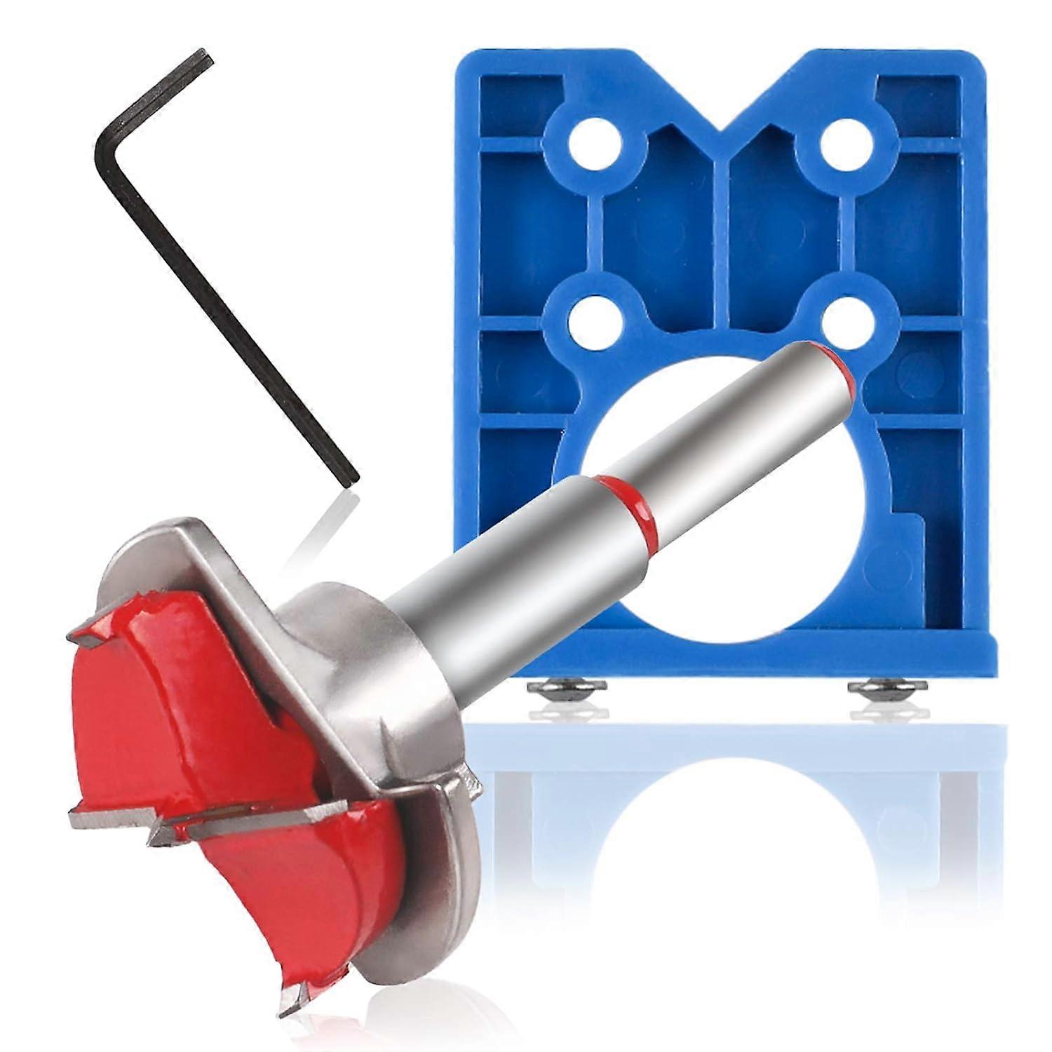 Hinge Jig  Bit Sets (1set, silver+blue)