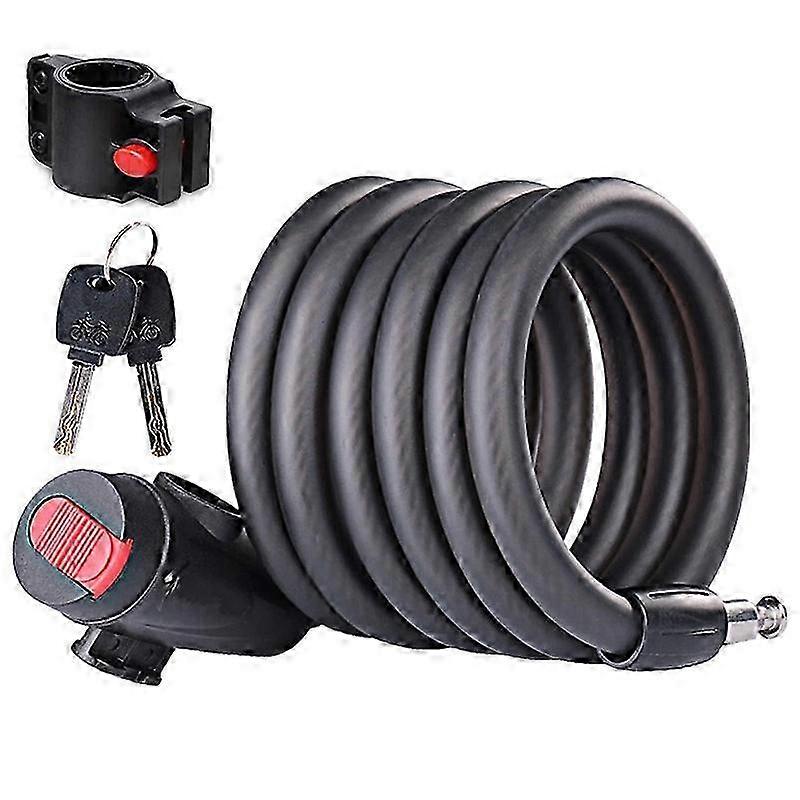 Steel Spiral Cable Lock With Keys