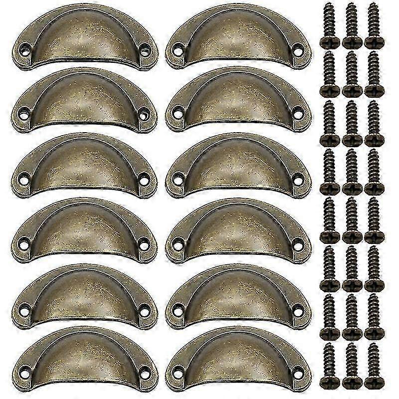 12-Pack Solid Iron Shell Knobs