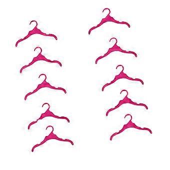 Dog Clothes Hanger Pet Clothes Hangers for Neat Storage 10Pcs Rosy