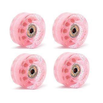 8-Piece 32 X 58mm 82A Roller Skate Wheels with Bearings for Indoor or Outdoor Use, with Portable Skate Accessory Wrench New