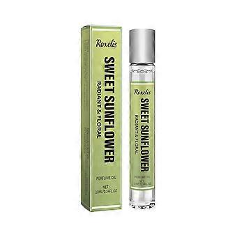 2pcs Sweet Sunflower Rollerball Perfume, Fresh Sweet Floral Scent for Women