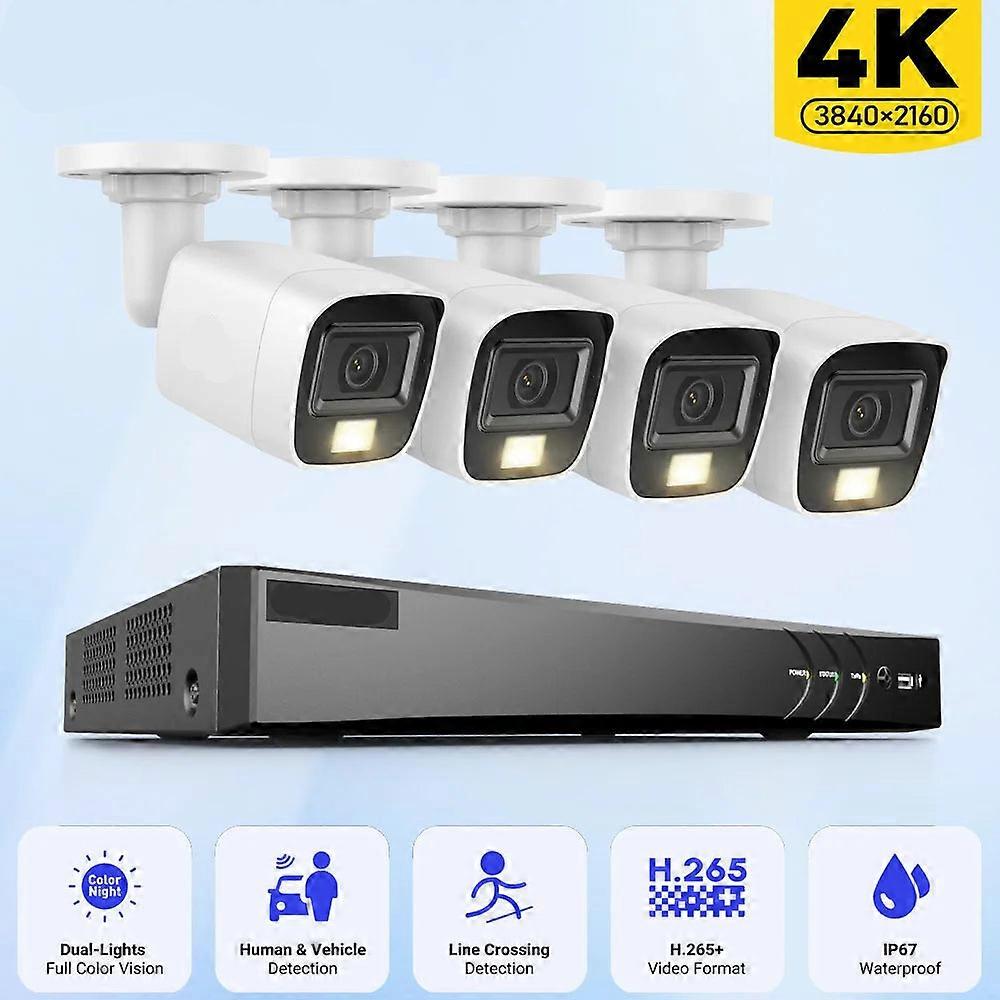 4K Beveiligingscamera Set - Bewakingscamera - CCTV Camera - Kamerabewaking