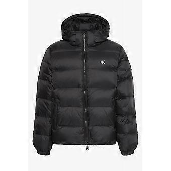 Men's Calvin Klein Jeans | Lv04rg515g Quilted Padded Down Waterproof Hood Jacket - Black