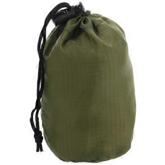 Nylon Drawstring Storage Bag Lightweight Foldable Raincoat Organizer Sack for Camping and Outdoor Use