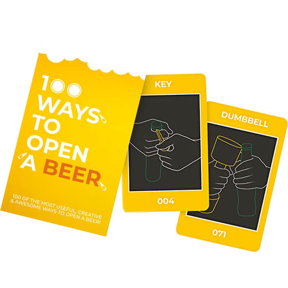 Gift Republic 100 Ways To Open A Beer Theme Interactive Best In Card Game