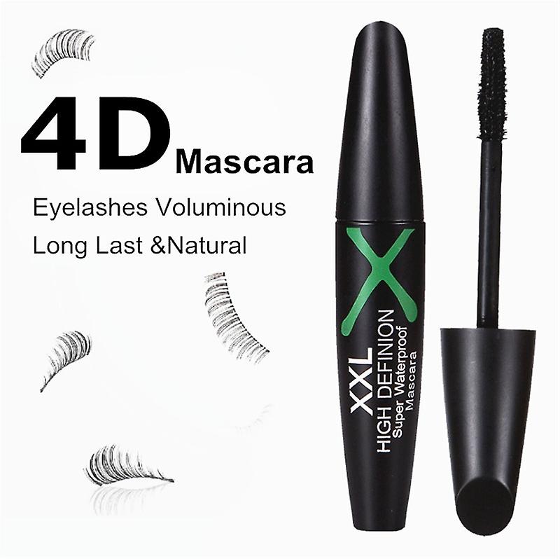 1 Pc 4d Silk Fiber Eyelashes Lengthening Mascara Waterproof Long Lasting Lash Black Eyelashes Extension Make Up 3d Mascara