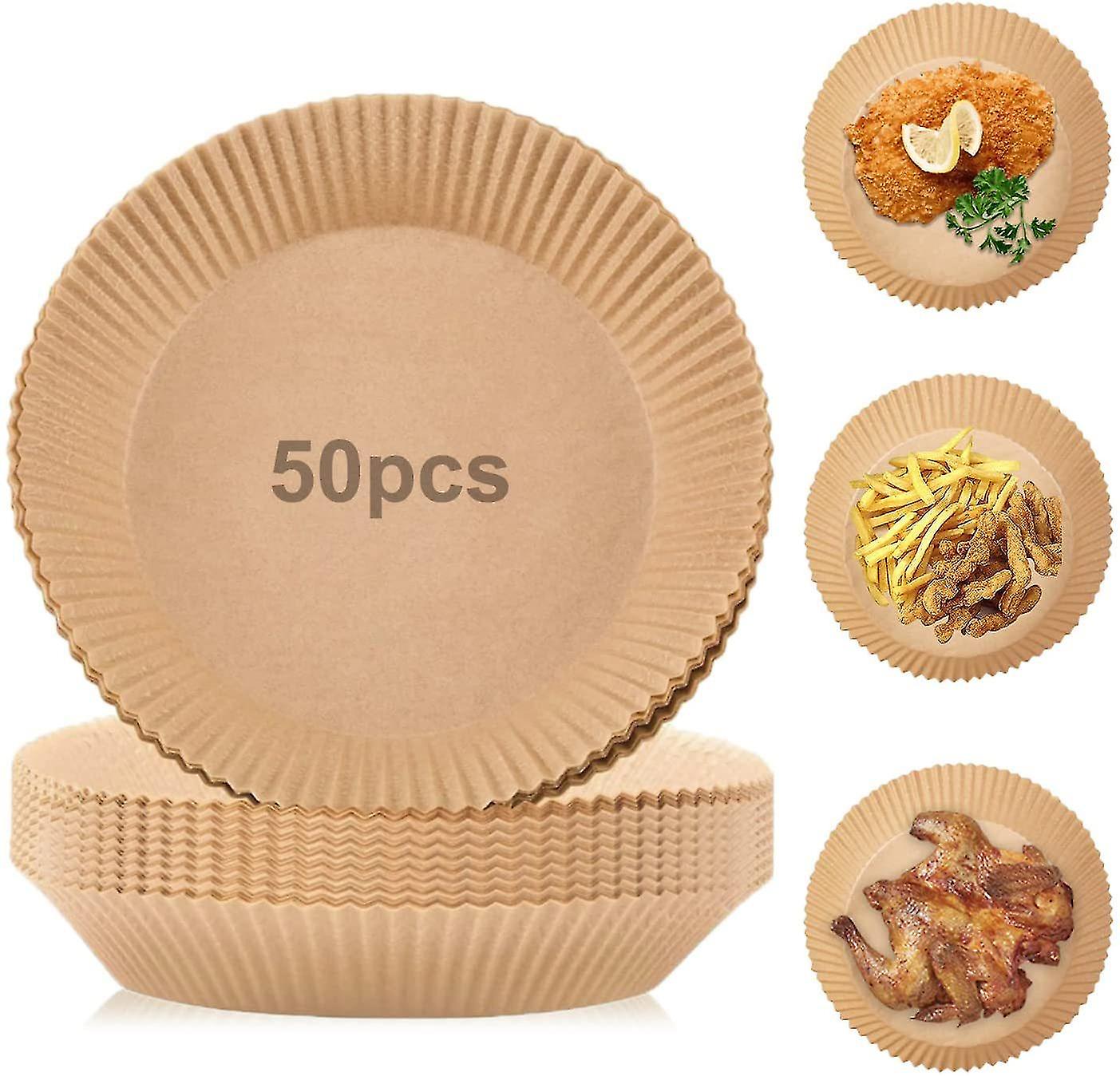 50pcs Air Fryer Accessories Nonstick Disposable Baking Paper Kitchen Tools