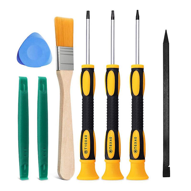 8Pcs/Set Torx T8 T6 T10 H35 Screwdriver Opening Set Repair Tool Kit Screw Driver Pry for PS3