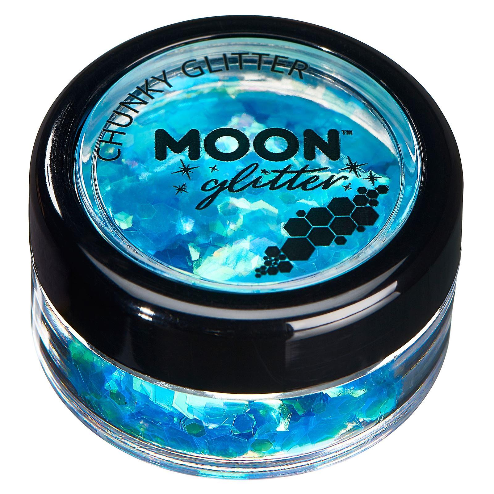 Moon Glitter - Iridescent Chunky Glitter - Blue