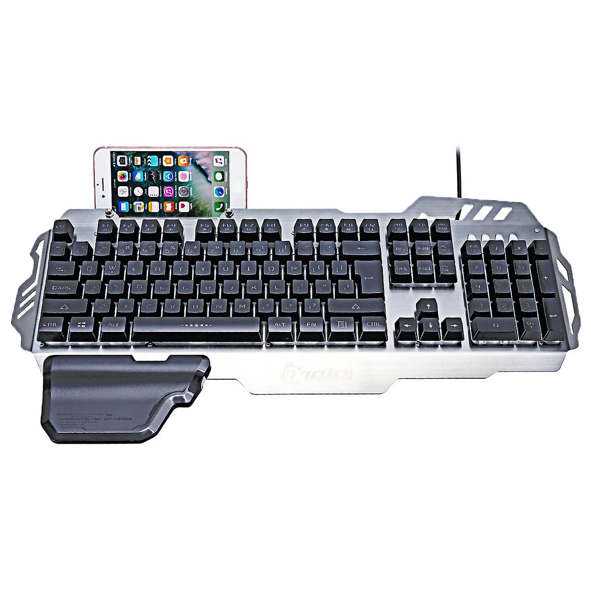 104 Keys Usb Wired Backlit Mechanical-handfeel Gaming Keyboard