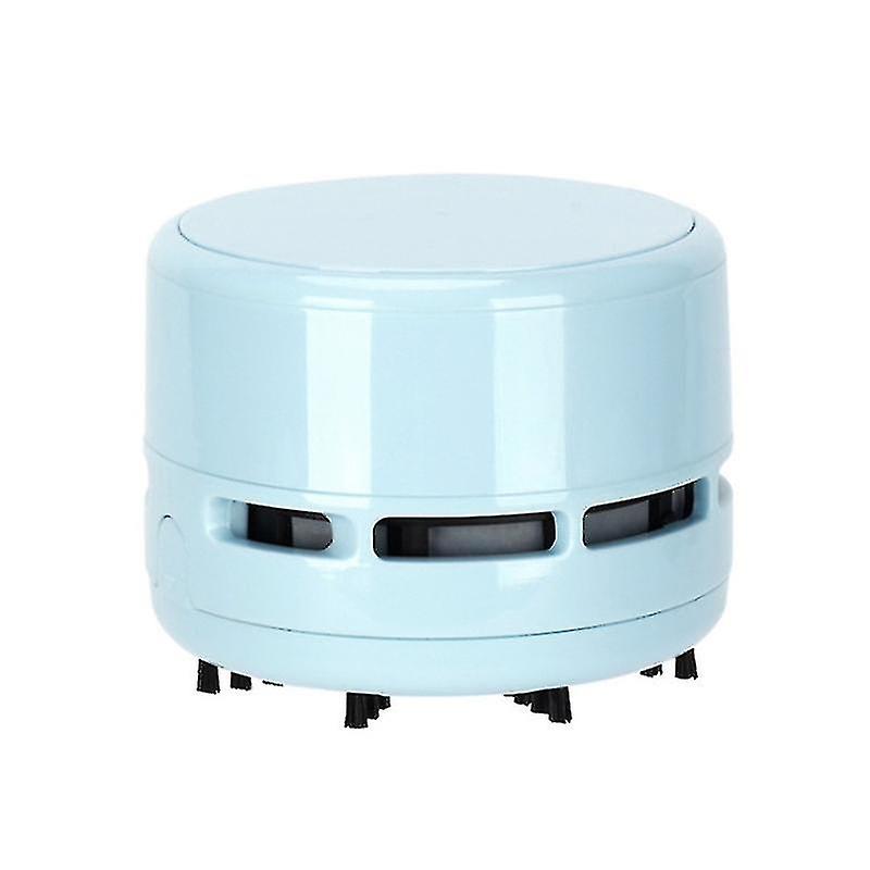 Small Round Vacuum Cleaner 360 Suction Long Run Time For Table 1pc-blue NIUNIU