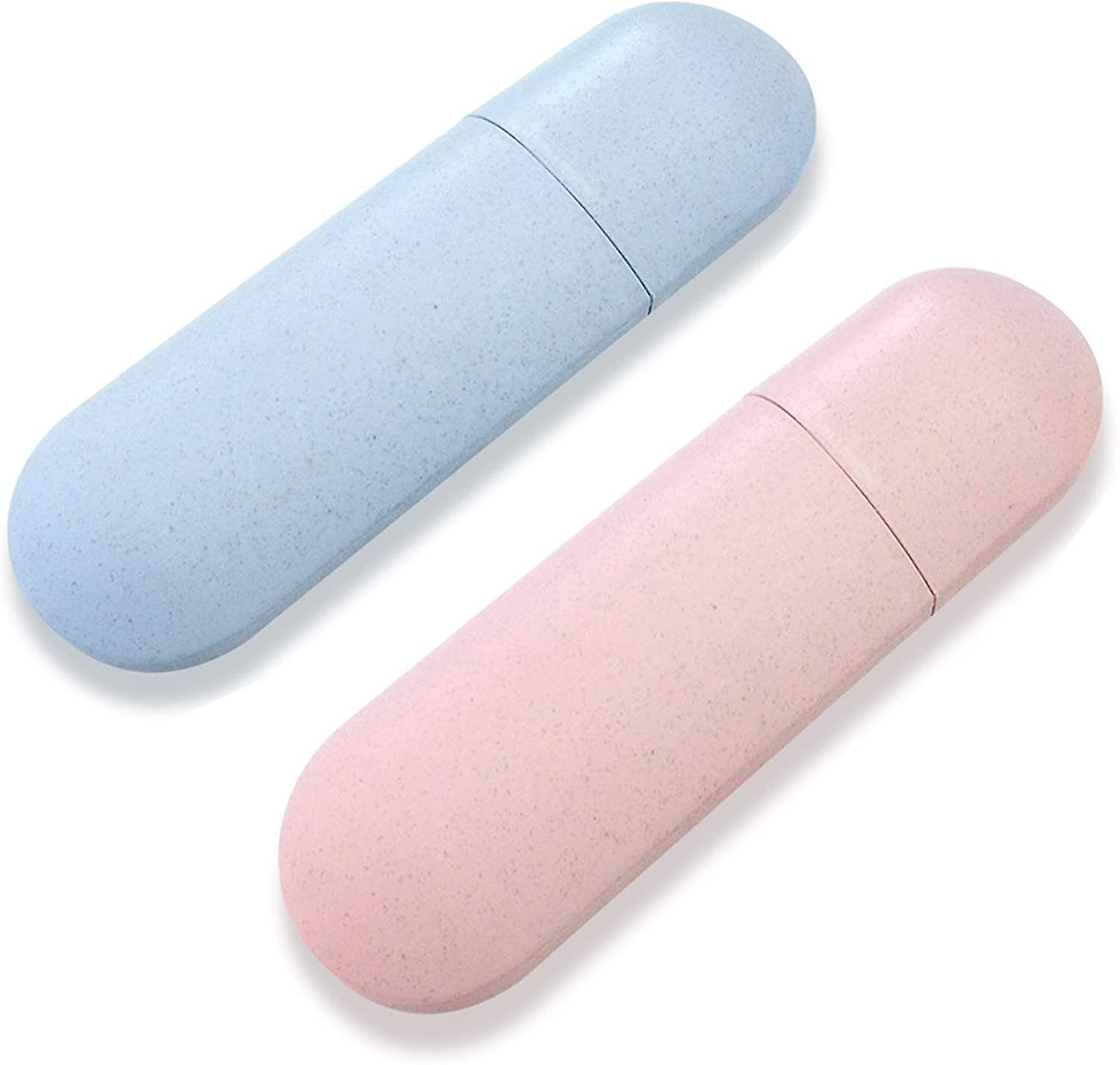 2 Pieces Toothbrush Case, Portable, Travel Toothbrush Case