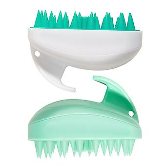 Scalp Massager Shampoo Brush, Hair Scrubber with Soft Silicone Bristles, Scalp Scrubber/Exfoliator for Dandruff Removal, Wet Dry Scalp Brush for Hair