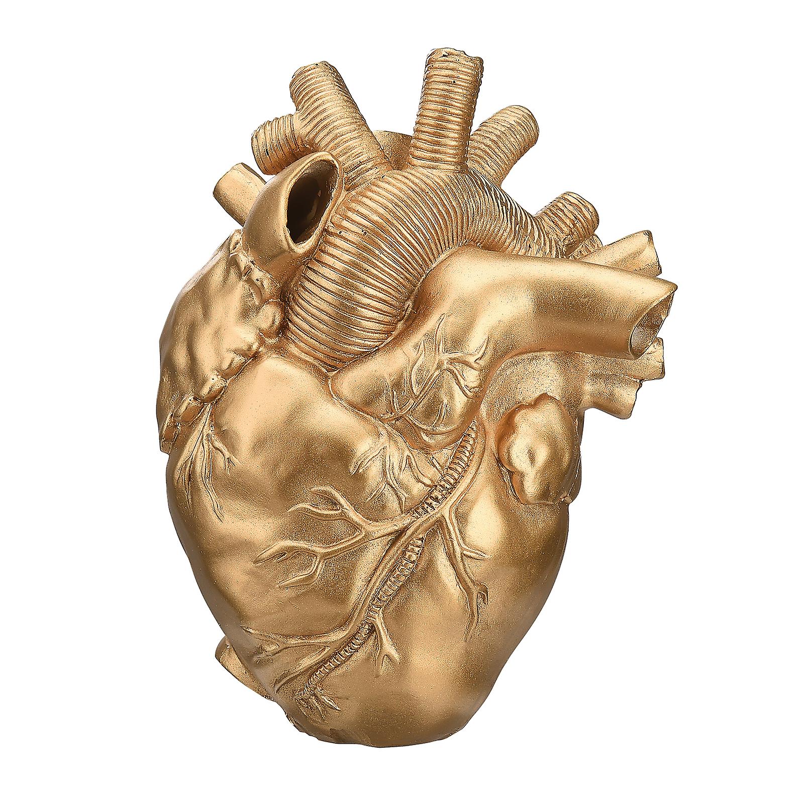 Heart-shaped Flower Container Vase Resin Elegant Pots Home Decor, Unique Design