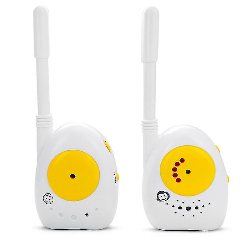 Wireless Audio Baby Monitor One-way Communication Max. 100m Transmission Range Crying Activated With Indicator Lights Battery Powered