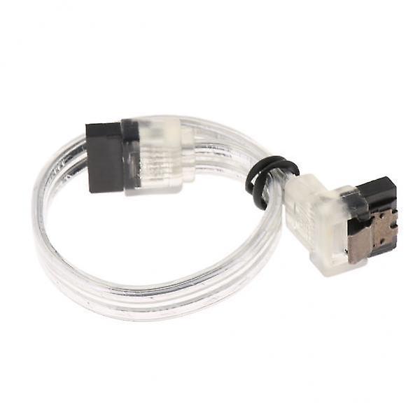 6xSATAIII Data Drive Cable with Locking Latch 150mm Straight to Right Angle