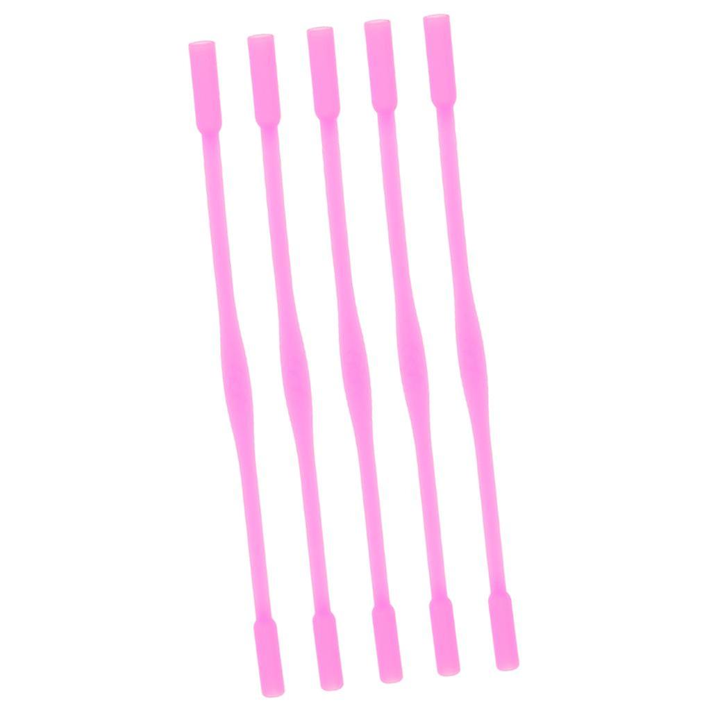 5pcsキッズシリコン眼鏡滑り止めストラップスポーツバンドコードローズレッド